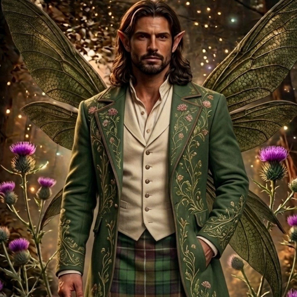 🏴💜 Alasdair - Thistle Fairy: Guardian of the Highland Path, photo by Holly on the wall