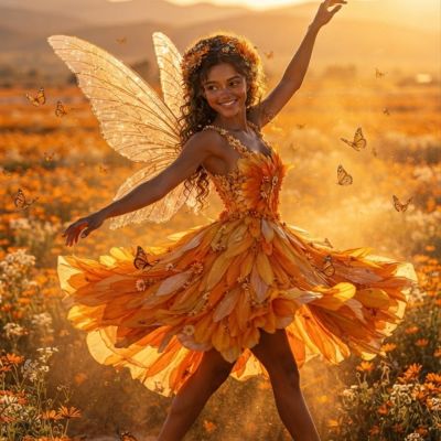 🇿🇦 Zara the Namaqualand Daisy Fairy: Keeper of Joy 🌼