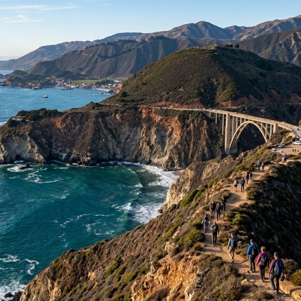 ​🌉🇺🇸 Bixby Creek Bridge (Big Sur) — California, USA ✨, photo by Paloama on the wall