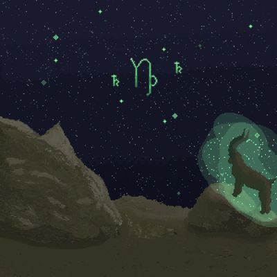 Capricorn 2026 pixel art