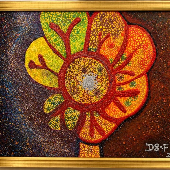 Flor del universo, photo by Dani on the wall