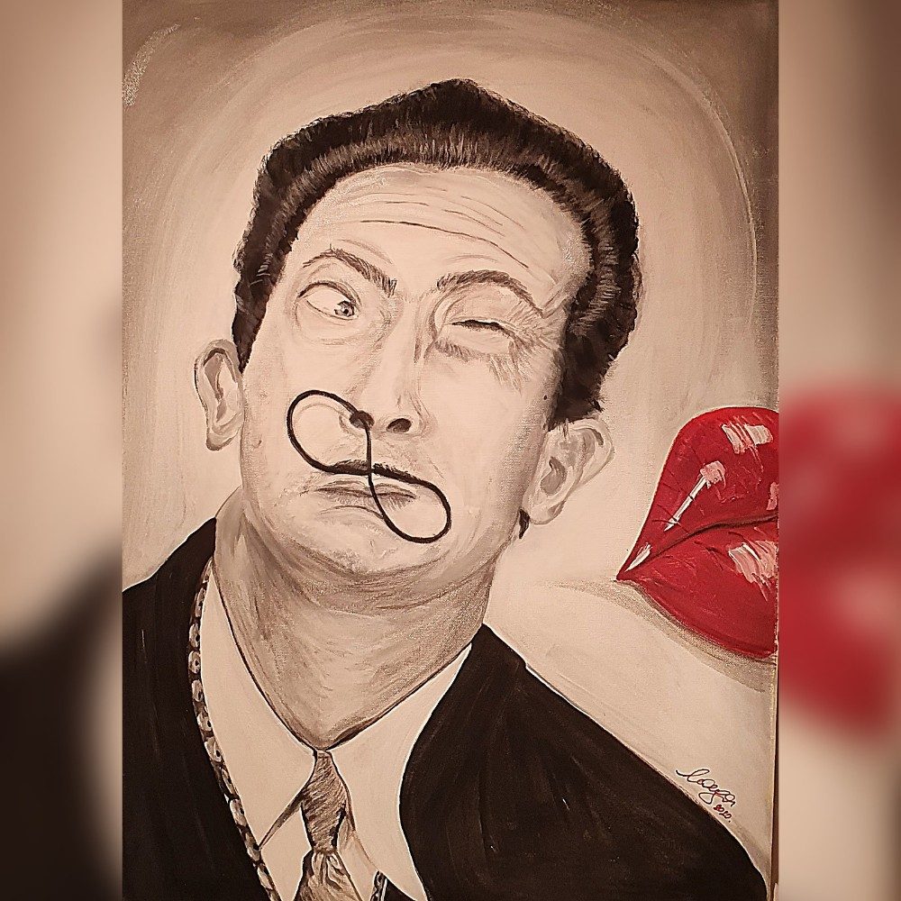 Dalí, photo by Maca on the wall