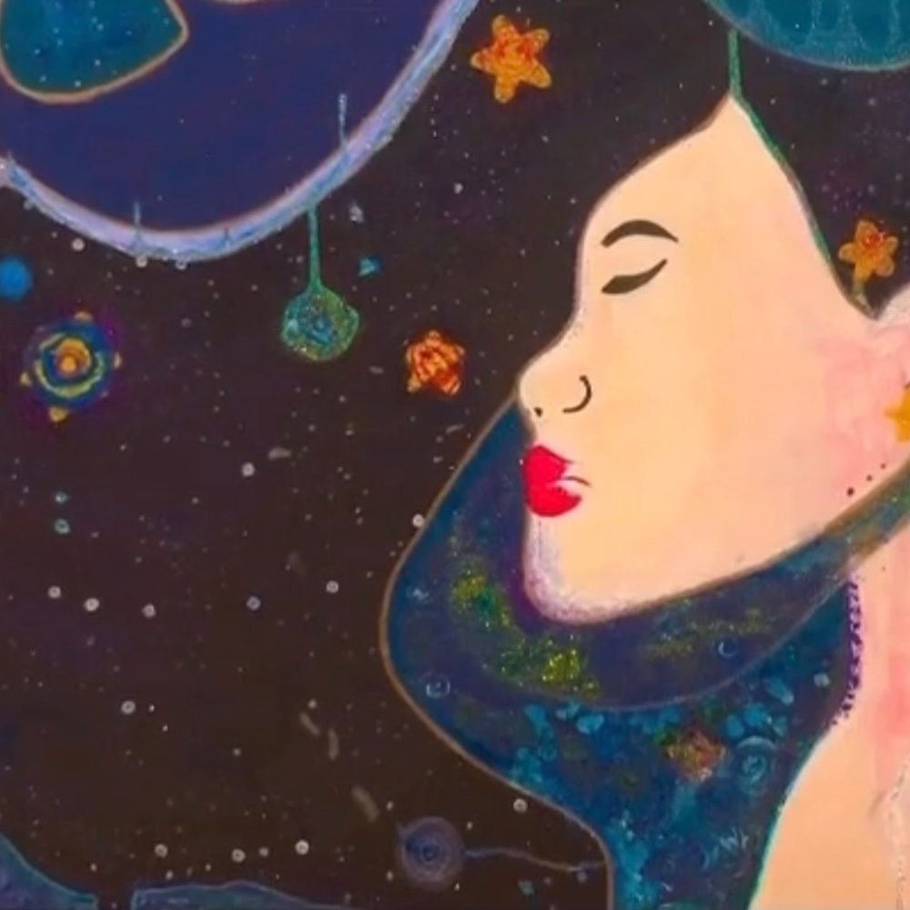 Ella en el universo, photo by Dani on the wall