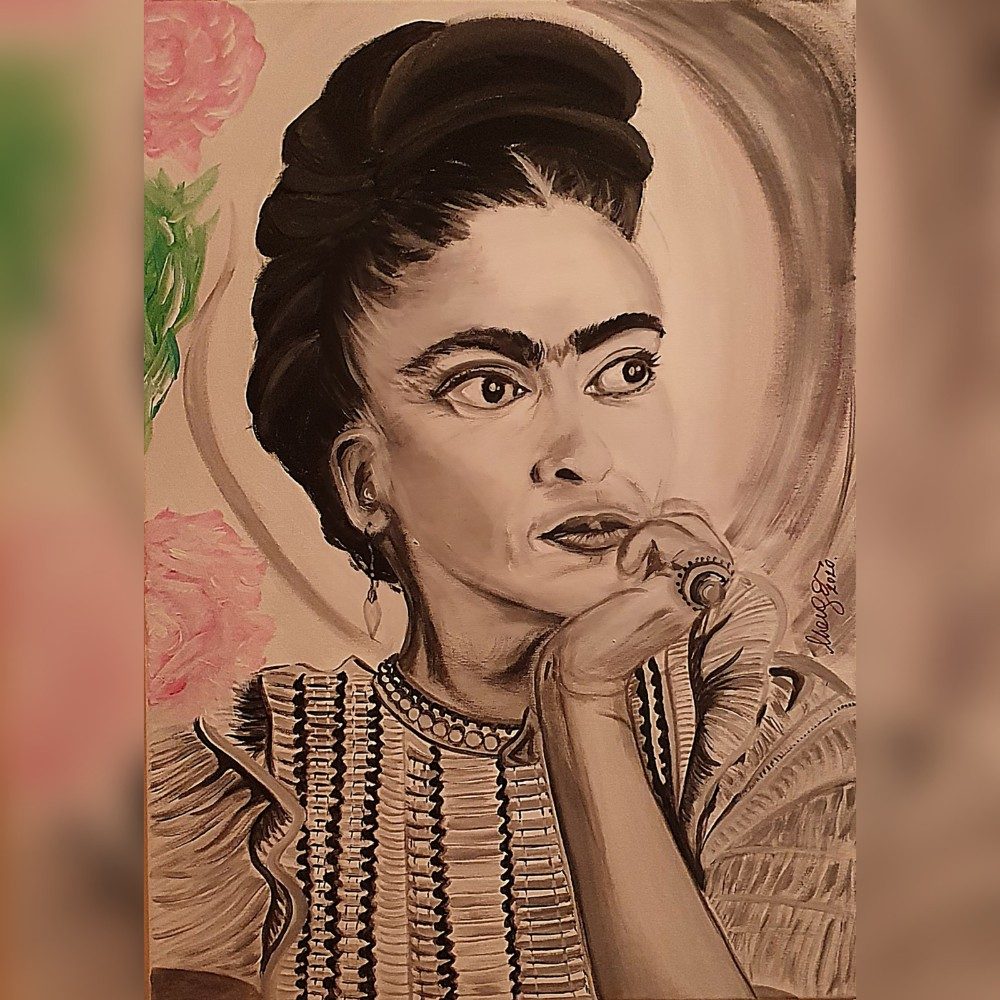 Frida, photo by Maca on the wall