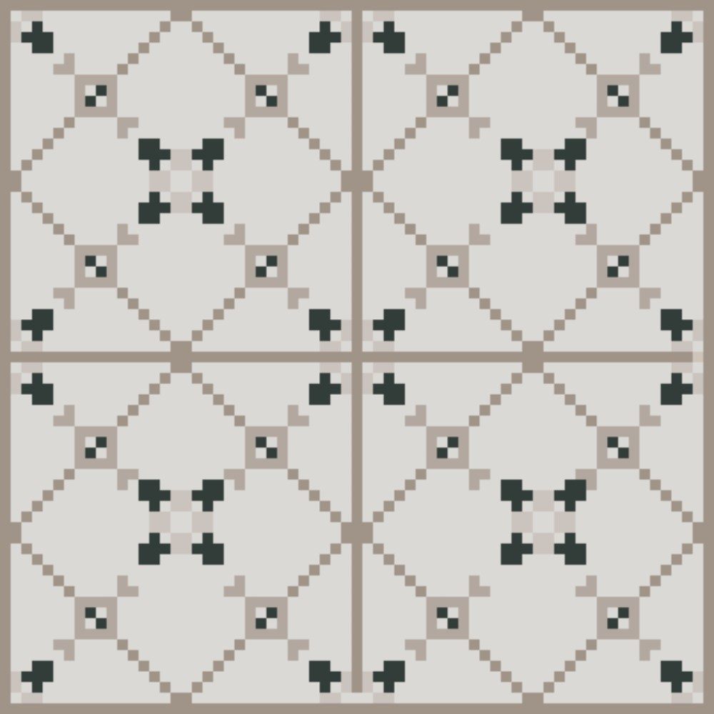 Carrelage pixel art 2023, photo by Lc_287 on the wall