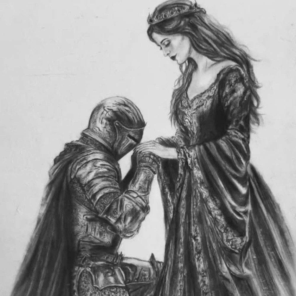 KNIGHT AND THE PRINCESS, photo by SKAI_ARTStudio on the wall