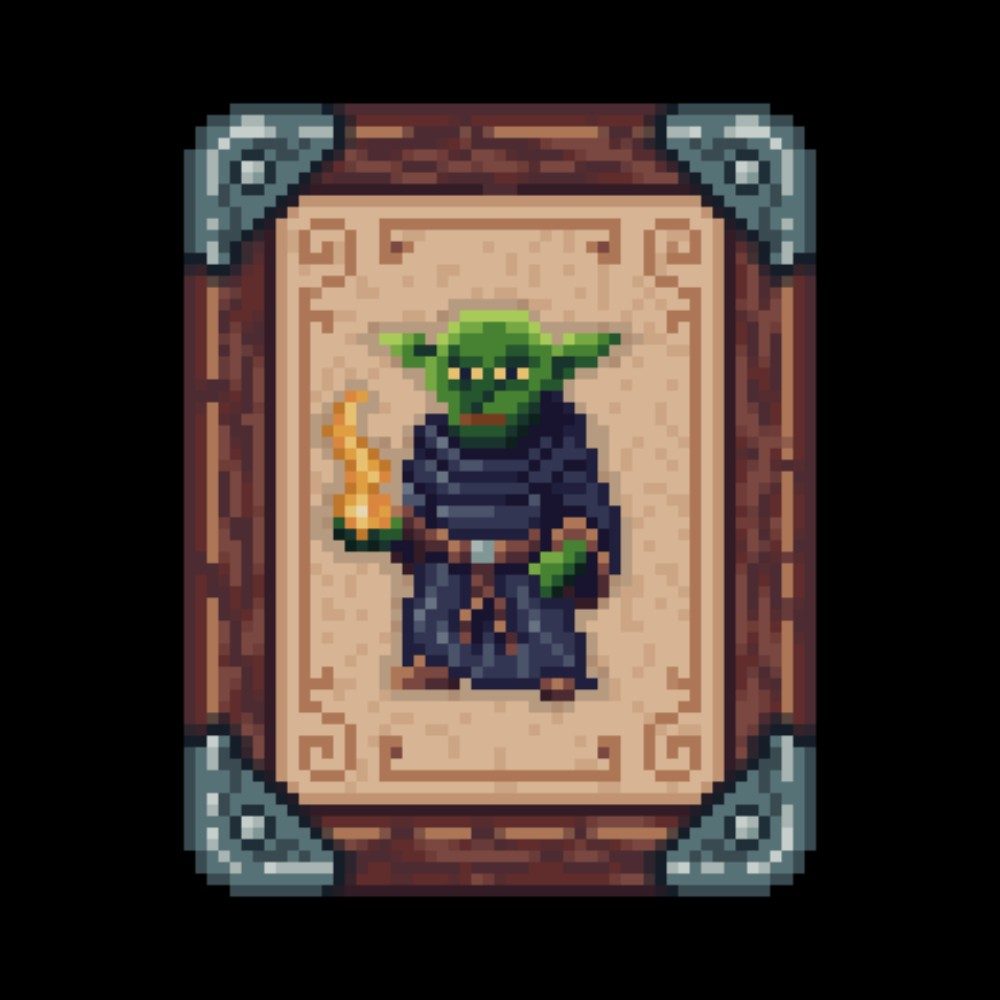 Sorcerer Card, photo by 2BitCanvas on the wall