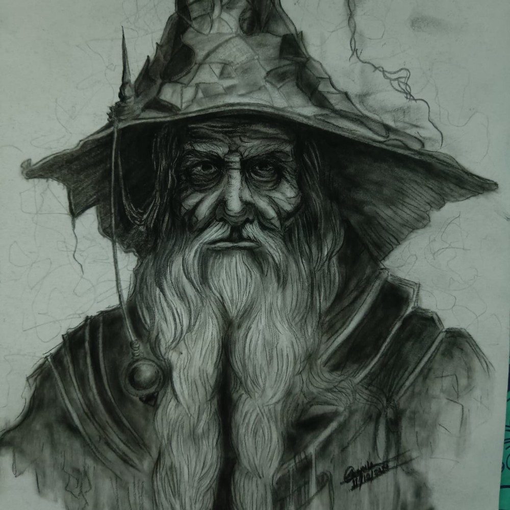 THE WIZARD, photo by SKAI_ARTStudio on the wall