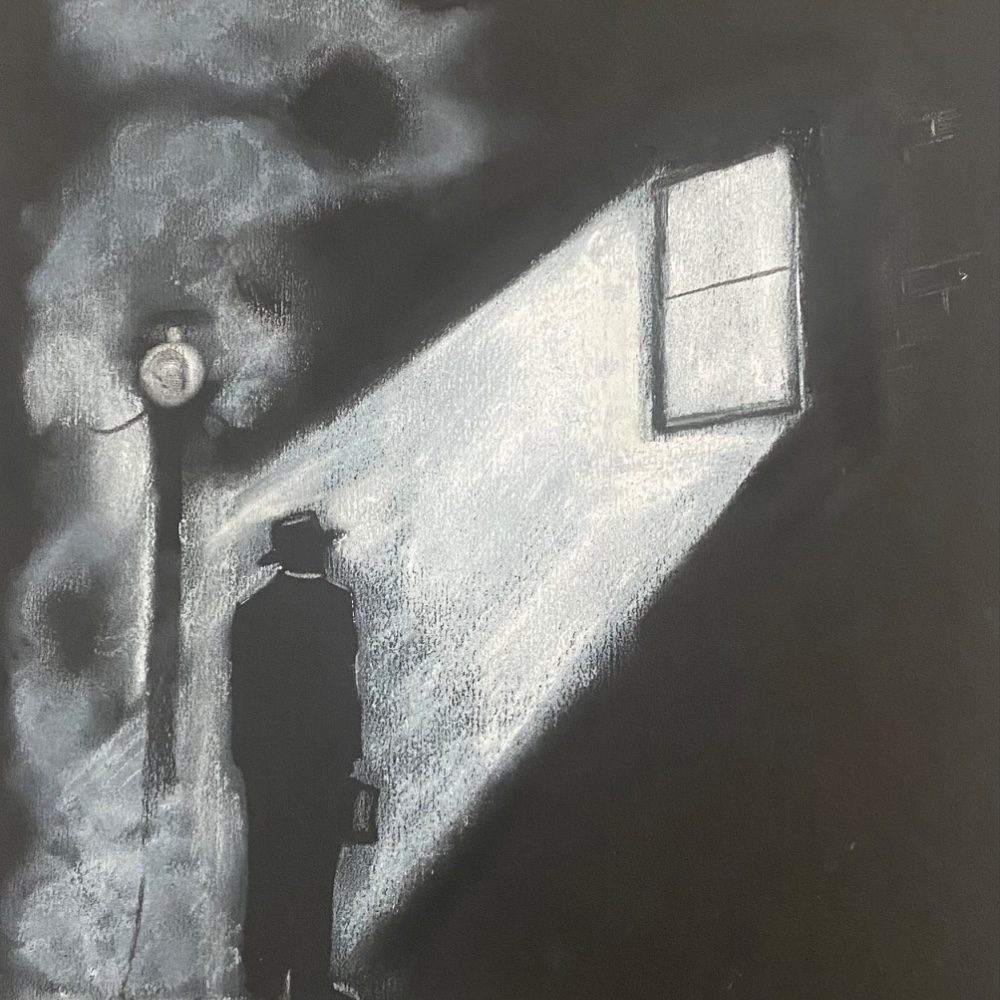 Something sinister awaits, photo by rforsterartwork on the wall