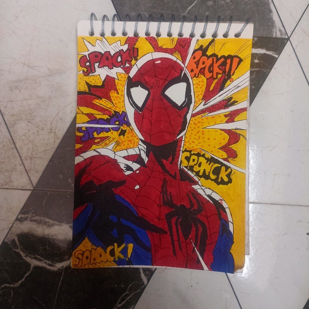🕷️, photo by Dawood on the wall