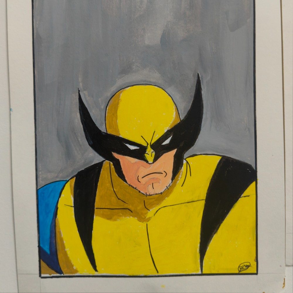 Wolverine, photo by Varunssketchlab on the wall