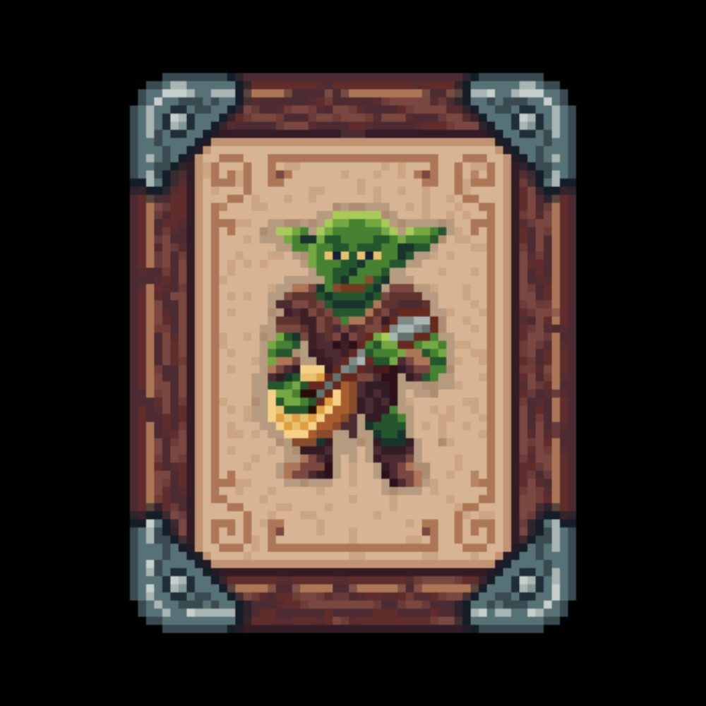 Bard Card, photo by 2BitCanvas on the wall