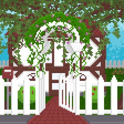 Pixel art from 2023, the little home.