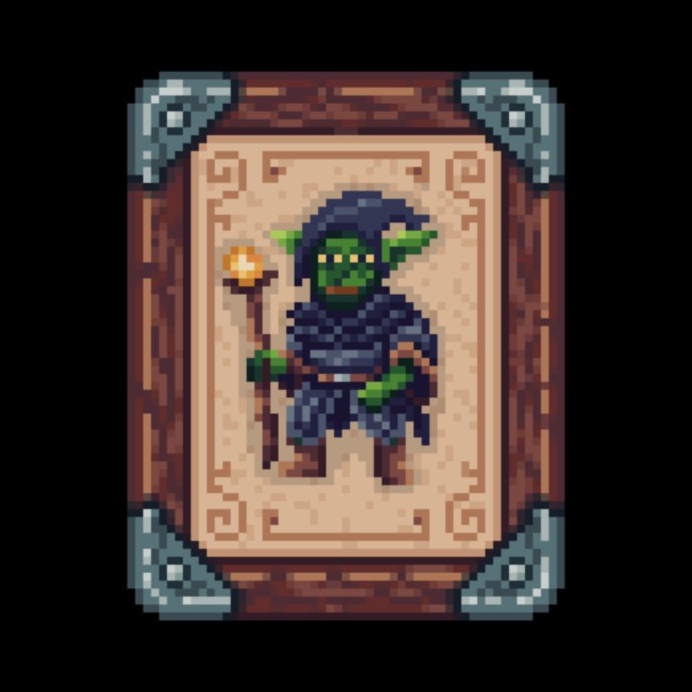 Mage Card, photo by 2BitCanvas on the wall