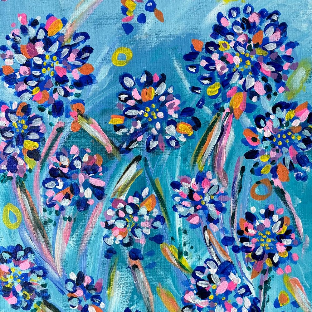 Where Joy Blooms, photo by RikyArtStudio on the wall
