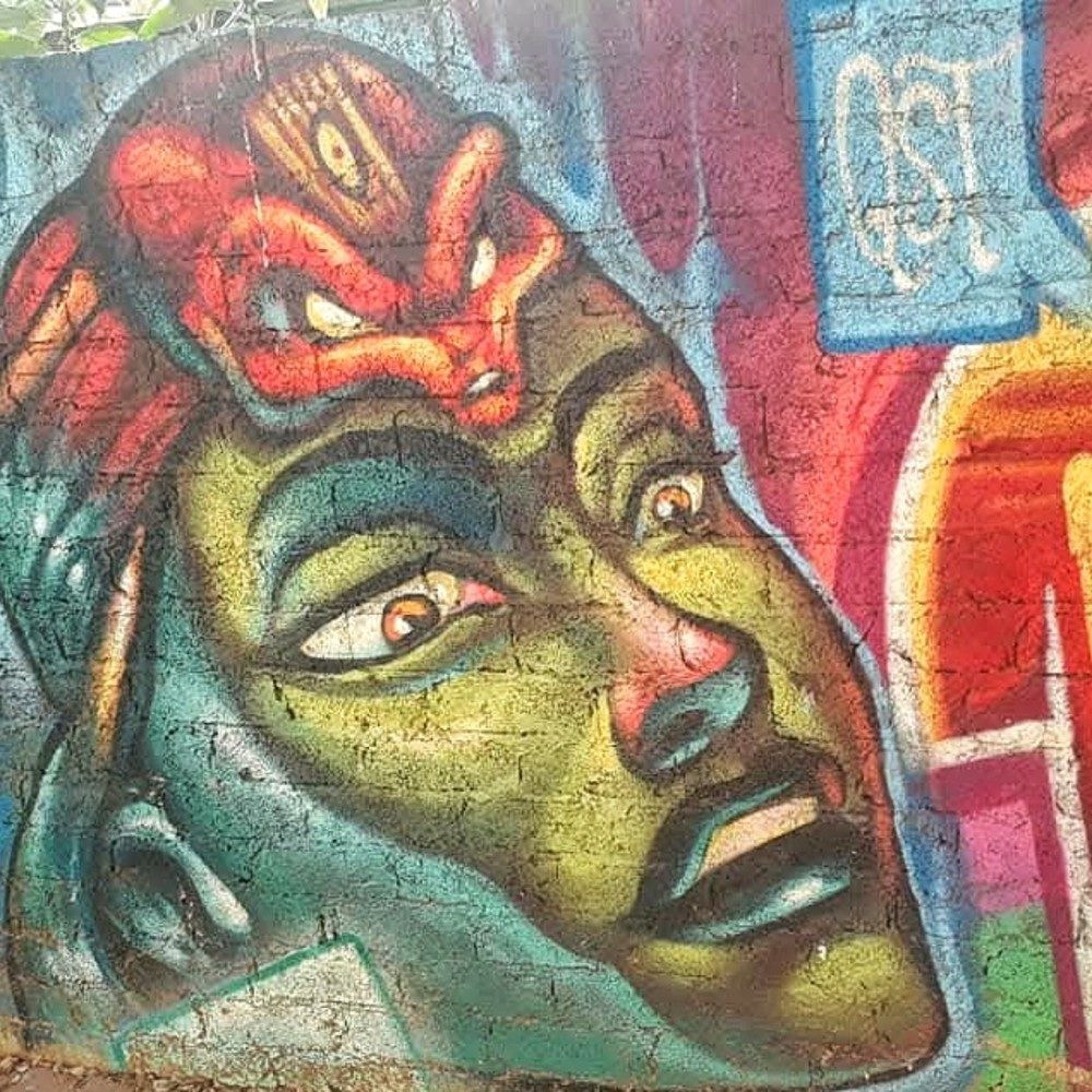 Urban Guardian, photo by HelenePhotos on the wall