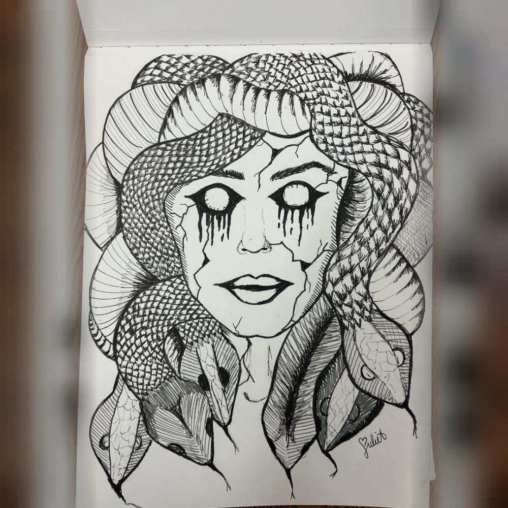 Medusa 🖤, photo by ArtyouJuliet on the wall