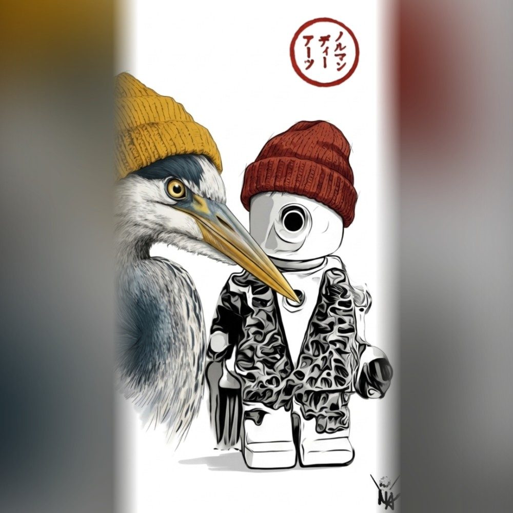 Messenger N°108 en collab avec Stras, photo by normandyarts on the wall
