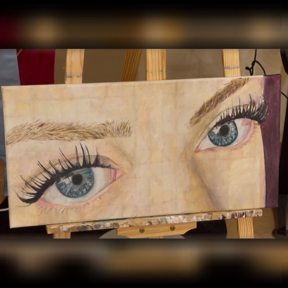 Eyes, photo by createwithnour on the wall