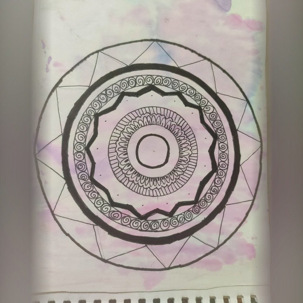 Mandala, photo by Dakshika_ on the wall
