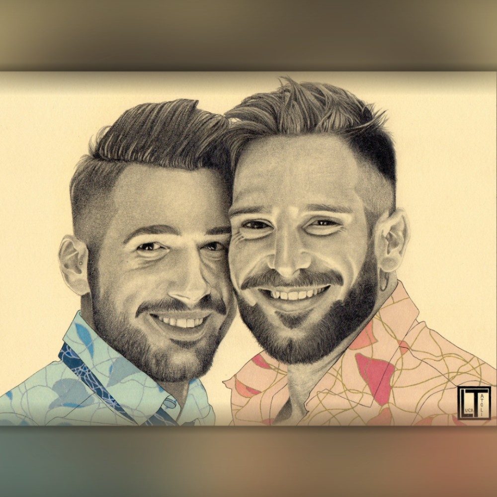 Alex e Alessandro, photo by MrLiukArt on the wall · WallPixelArt Art
