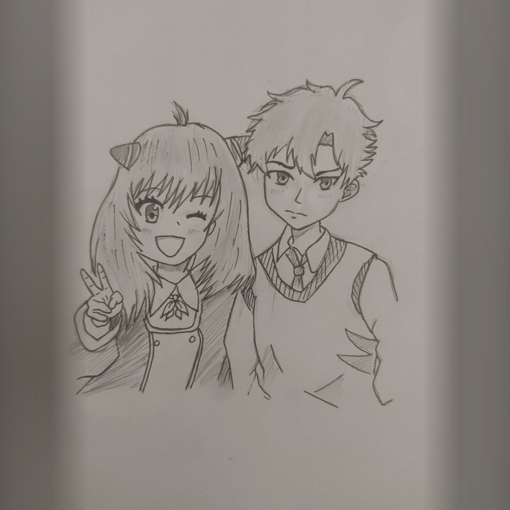 Anya and Damian, photo by Dakshika_ on the wall