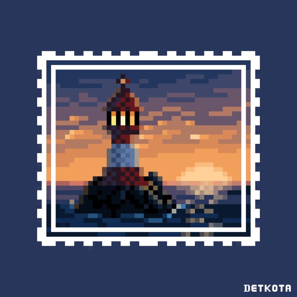 Lighthouse, photo by Detkota on the wall
