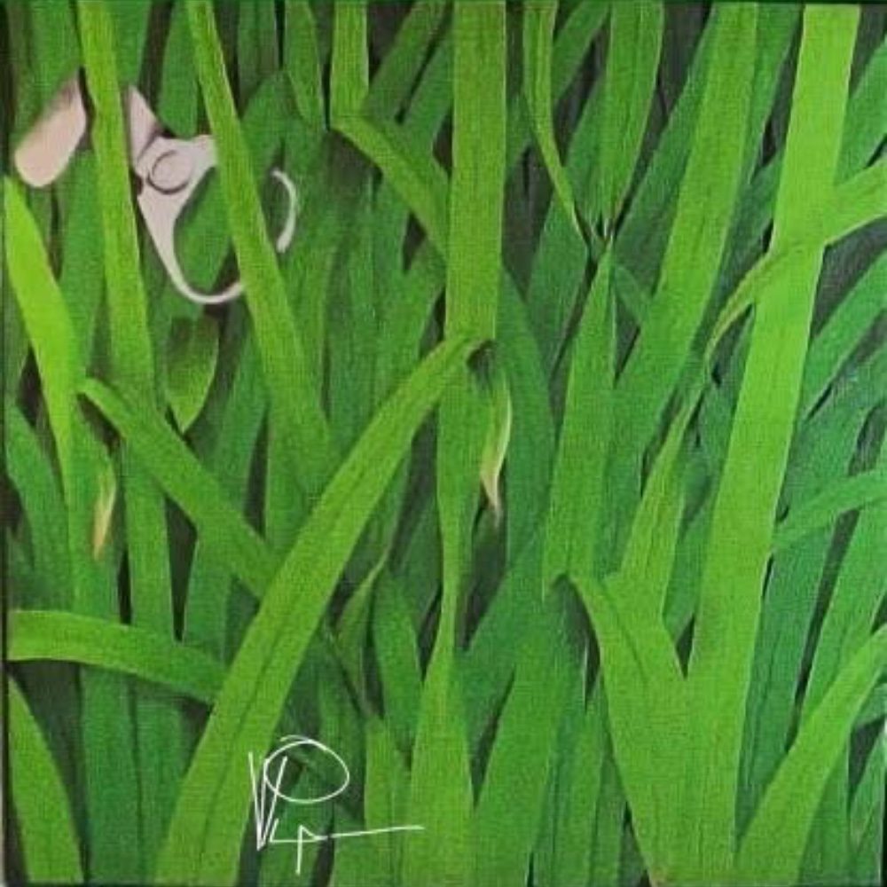 the neighbor's grass is also yours 80x80, photo by Utique on the wall