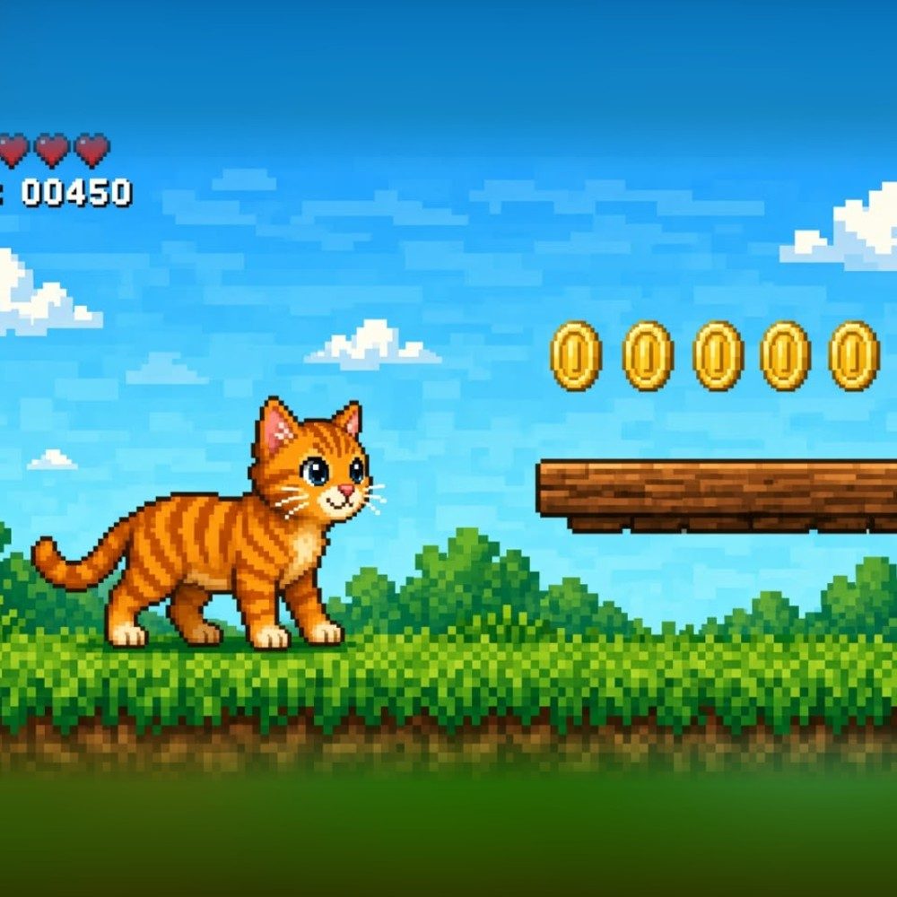 Coin Chase, photo by PixelPurr on the wall
