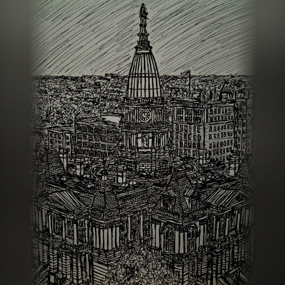 Tippecanoe County Courthouse Illustration., photo by Malachi93 on the wall