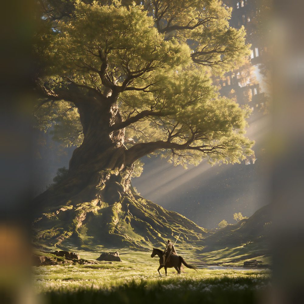 Sacred Tree, photo by Caligo on the wall