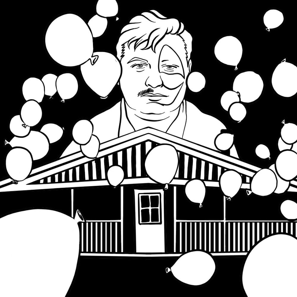 JOHN WAYNE GACY (ogre_inktober2026_day6), photo by png on the wall