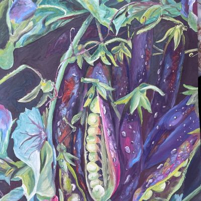 Gouache painting