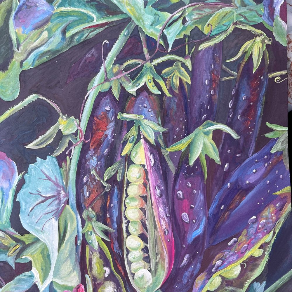 Gouache painting, photo by ZahladaArt on the wall · WallPixelArt Art