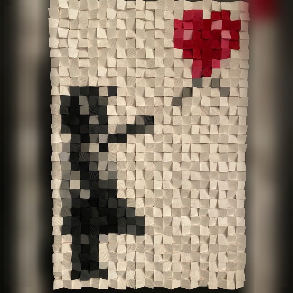 The hope, photo by Pixaleart on the wall · WallPixelArt Art