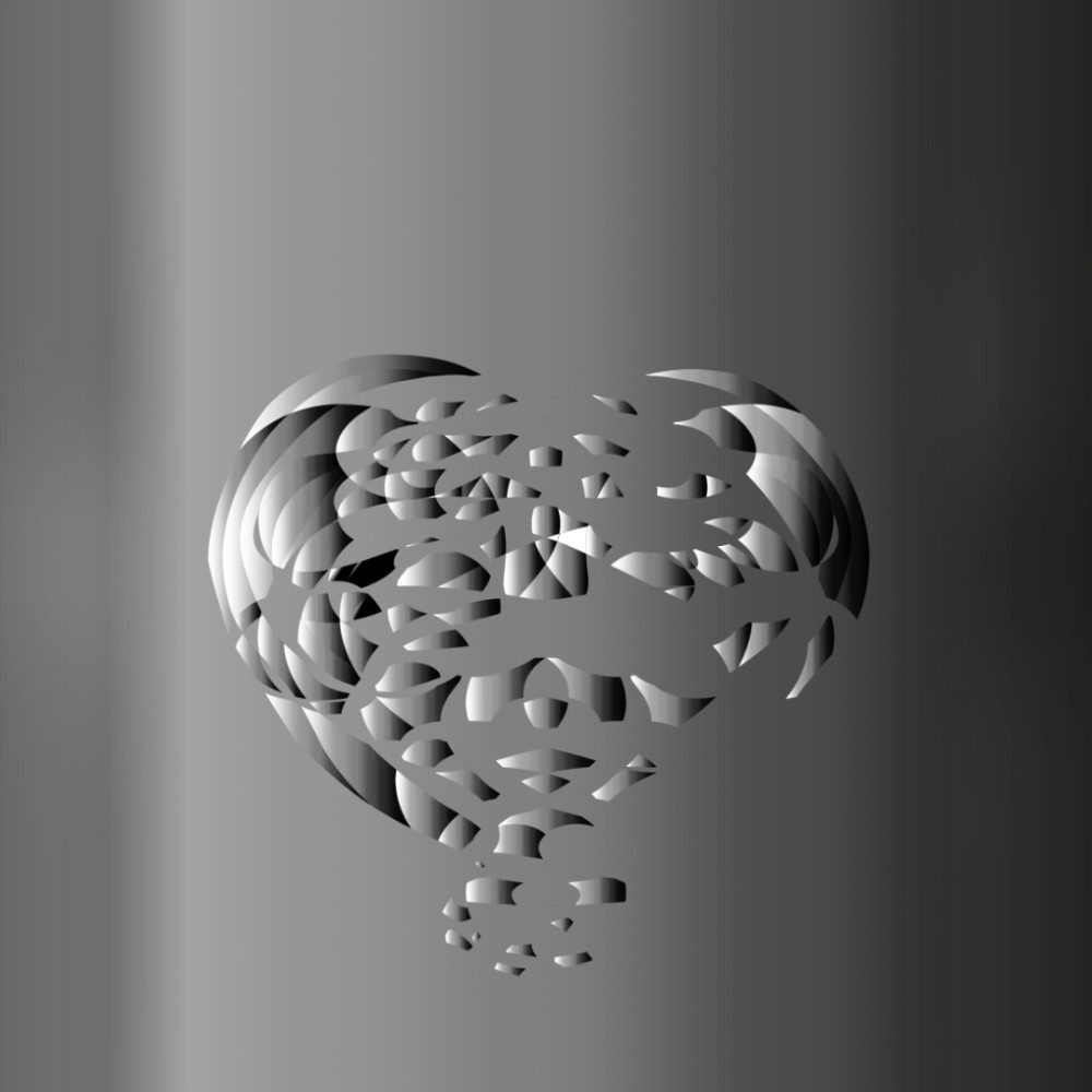 Broken heart, photo by Angiolina on the wall