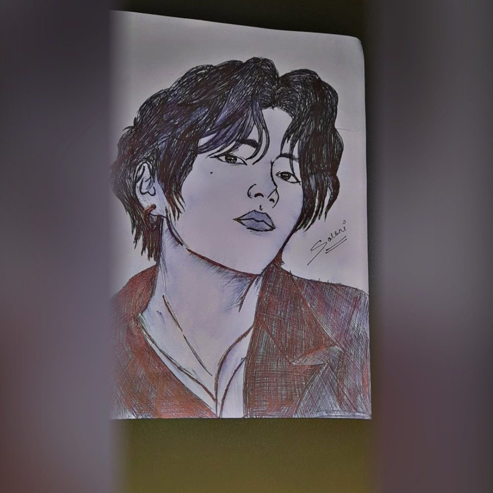 Kim taehyung 💜, photo by saloni_rajput on the wall