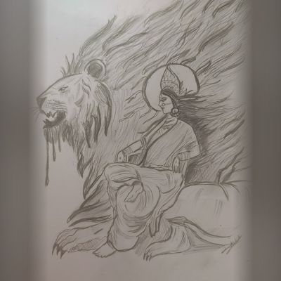 Navratri drawing