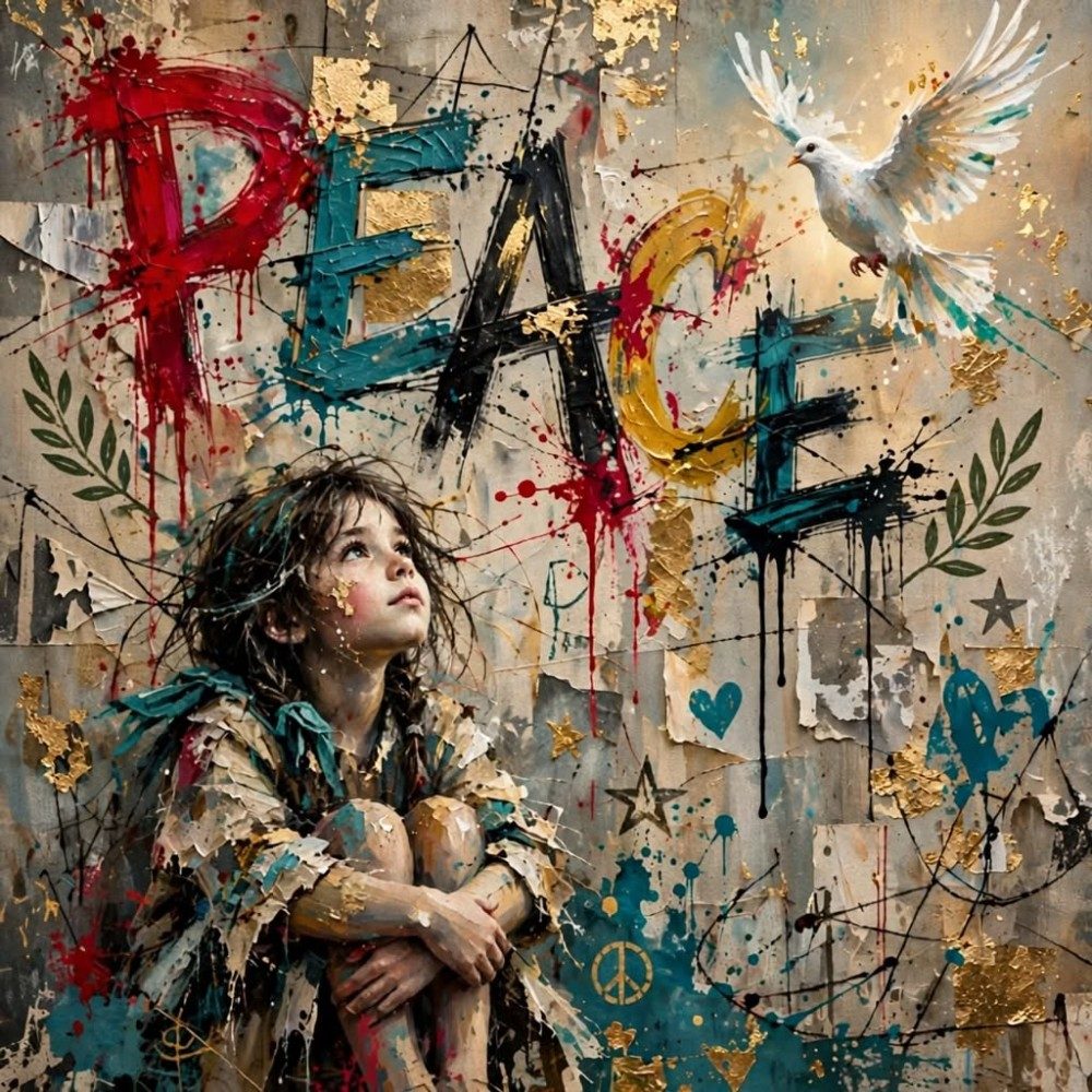 Feeling of Peace 🕊️, photo by DearAnimora on the wall
