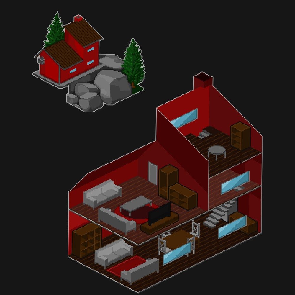 Housing, photo by R2DJ on the wall · WallPixelArt Pixel Art