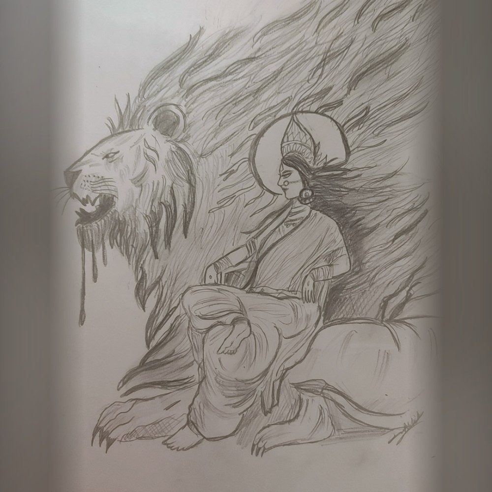 Maa durga, photo by Dakshika_ on the wall