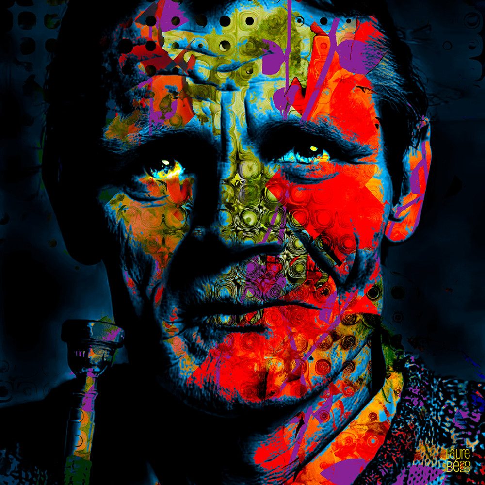 Chet BAKER - 2025, photo by LaureBe on the wall