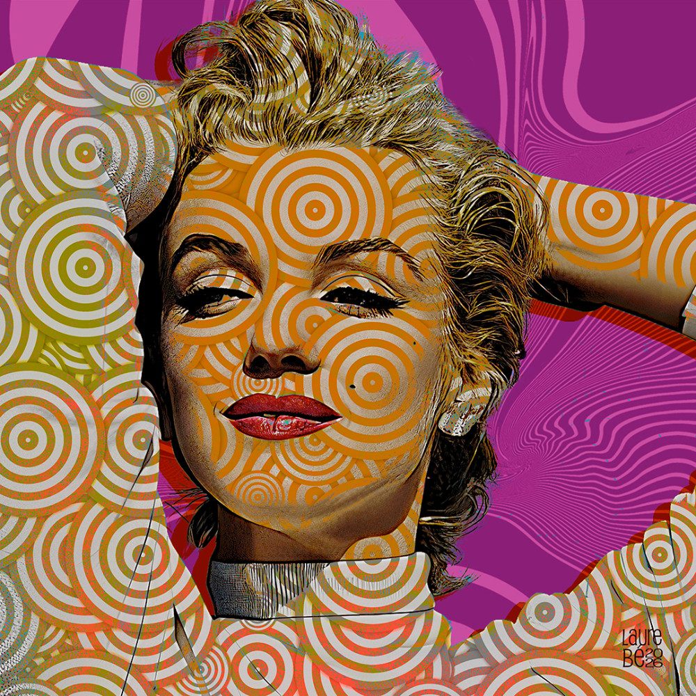 Marilyn POP - 2026, photo by LaureBe on the wall