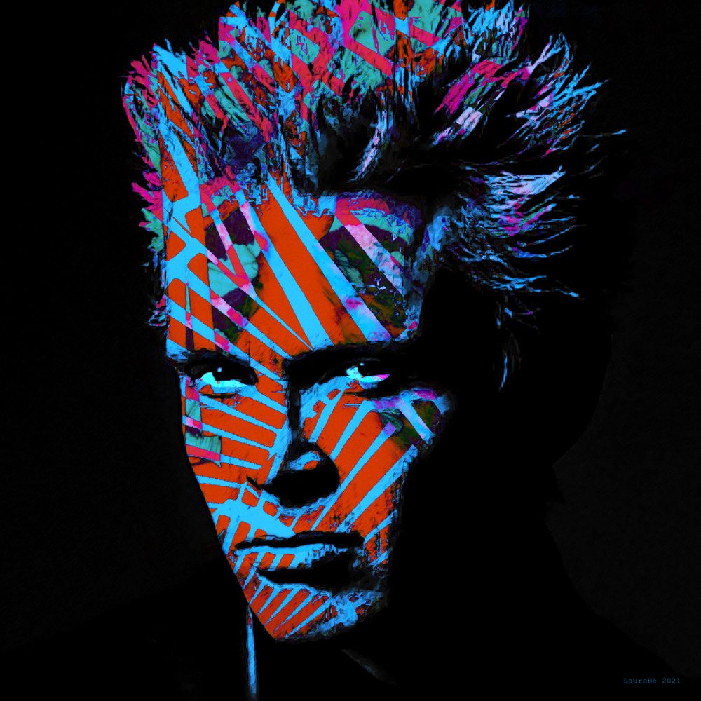 Billy Idol - 2021, photo by LaureBe on the wall