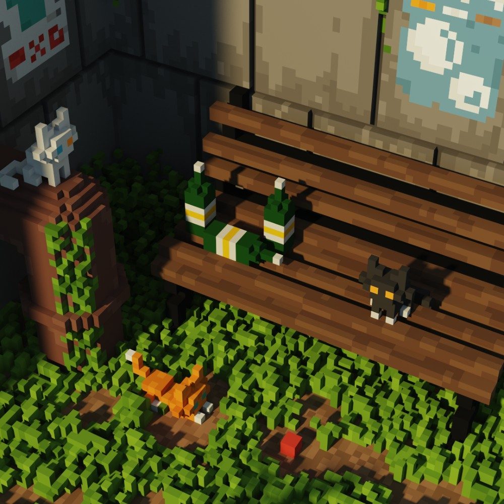 Cozy day 🐱🌱🍃🐈‍⬛🐈, photo by Krm_px on the wall