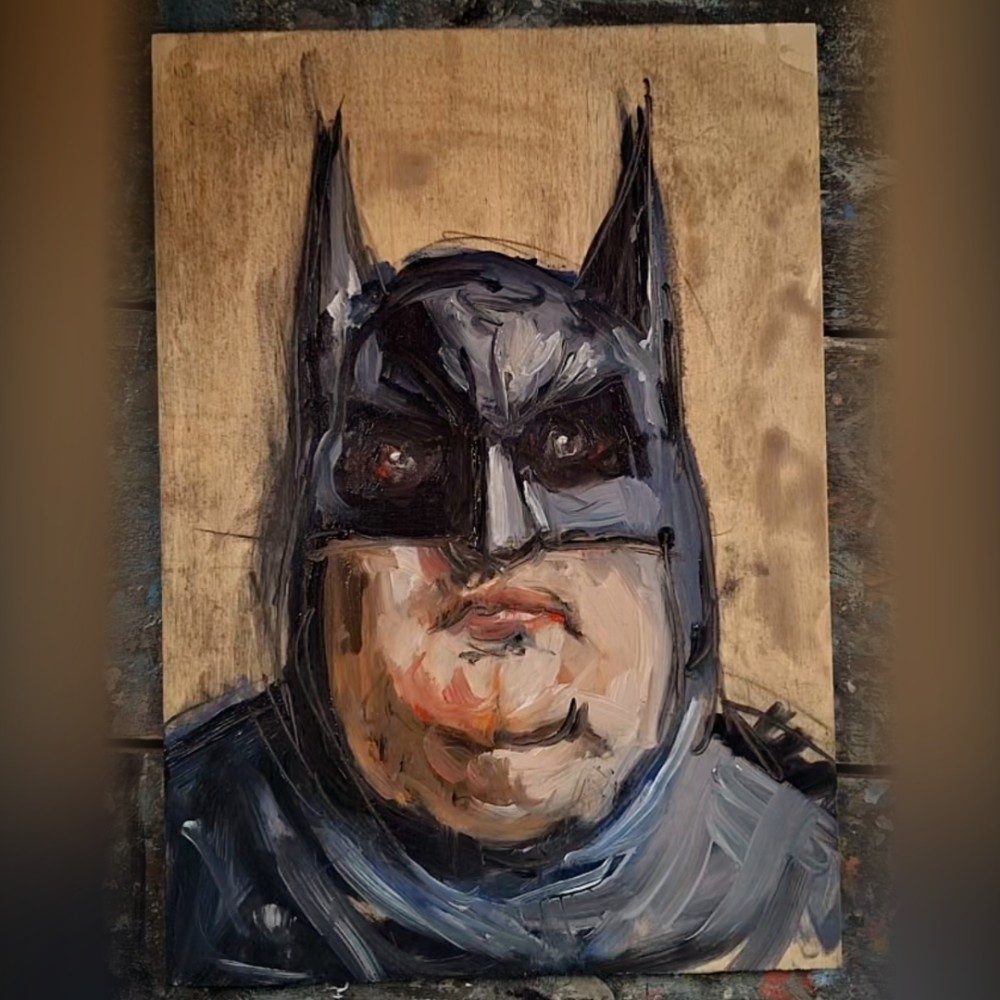 Batman cosplay, 2026, photo by arolland on the wall · WallPixelArt Art