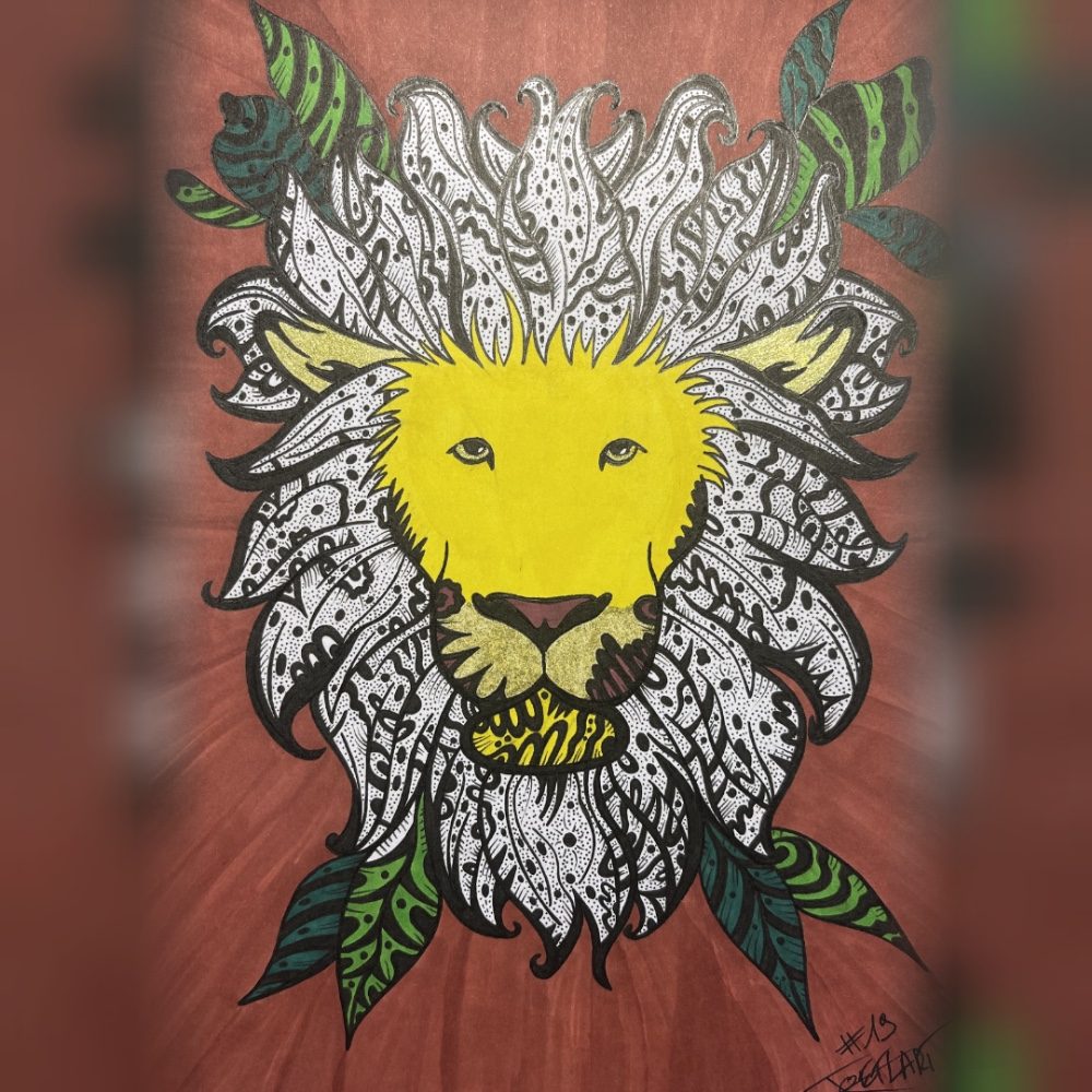 Ethnique Lion, photo by joetlart on the wall
