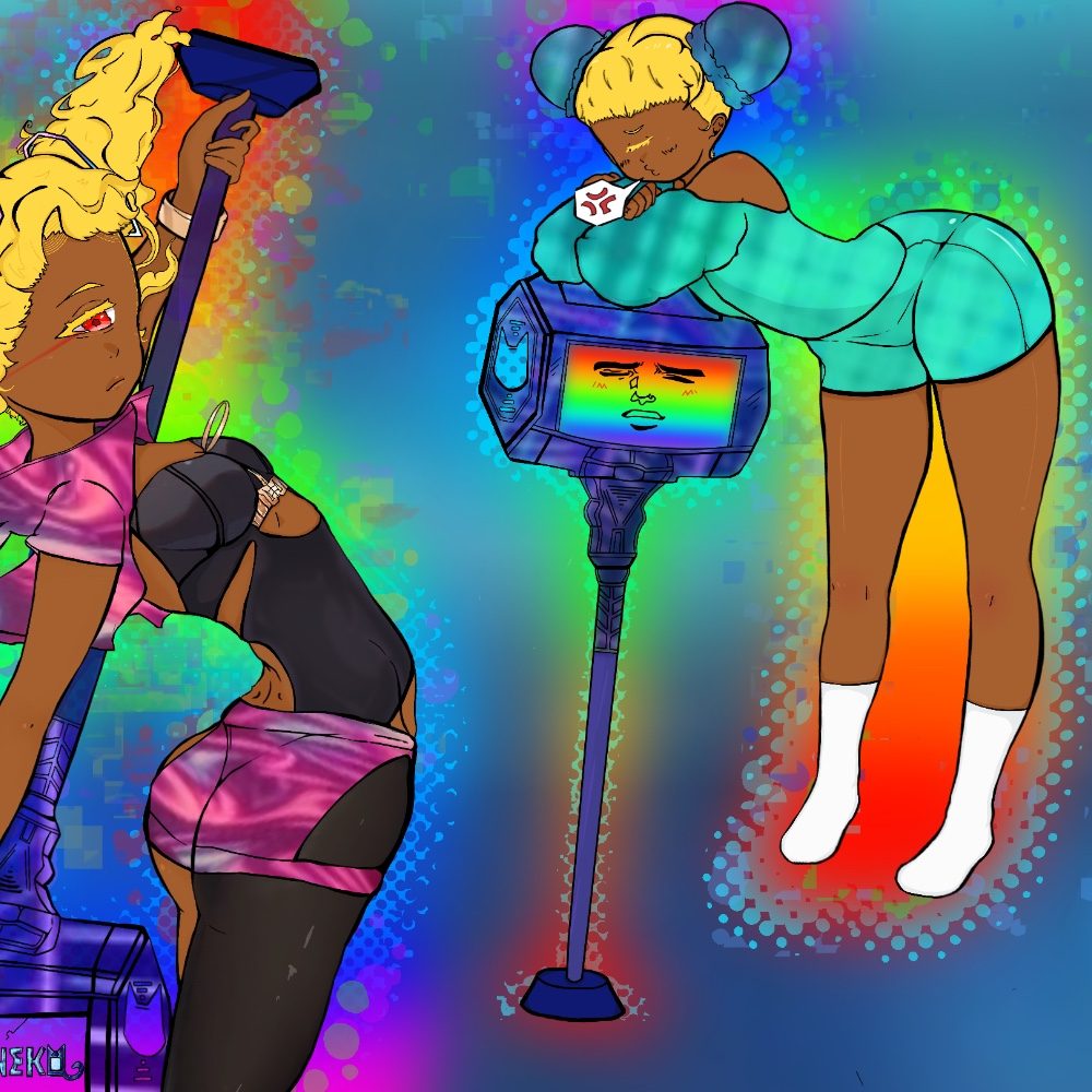 🌈~A polychromatic piece~🌈, photo by CyberNeko on the wall